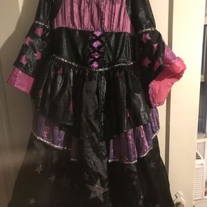 Witch-sourceress costume kids size 7